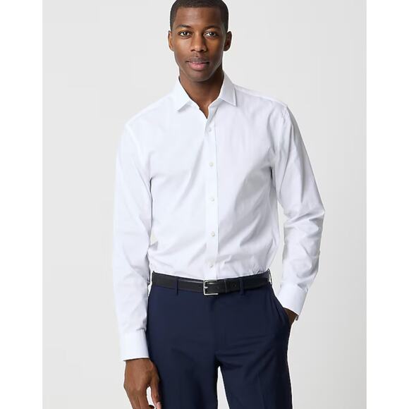 J.Crew Other - NWOT J.Crew Slim Performance Long Sleeve Button Down Shirt White Size Large